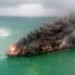 Fire- struck Cargo Ship Loaded with Chemicals Sinks Off Sri Lanka Fire-hit Cargo Ship Loaded with Chemicals Sinks Off Sri Lanka