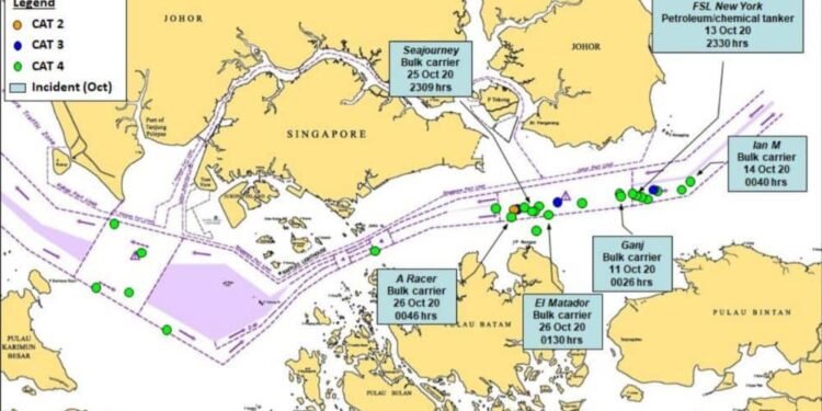 Highest Number Of Incidents Against Ships Reported In A Month In Singapore Strait: ReCAAP ISC