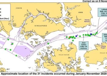 31 Incidents Reported Against Ships In Eastbound Lane Of Singapore Strait
