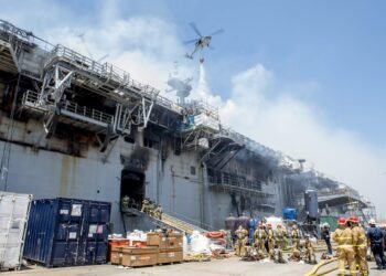 Watch: Naval Historian Updates on USS Bonhomme Richard Fire Response
