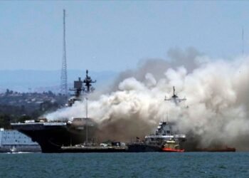 Several Injured as U.S. Navy Ship Catches Fire in San Diego