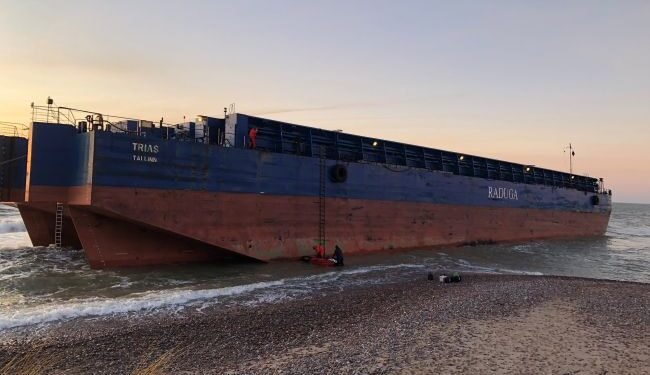 Alfons Håkans Succeeds Salvage Operation To Refloat Barge Trias Alfons Håkans Succeeds Salvage Operation To Refloat Barge Trias