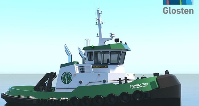 Schottel thrusters to push Washburn & Doughty pull image description