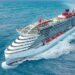 Virgin Voyages' Scarlet Lady provides New York a miss out on image description