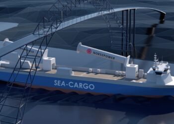 North Sea Ro-Ro to Install First Tilting Rotor Sails