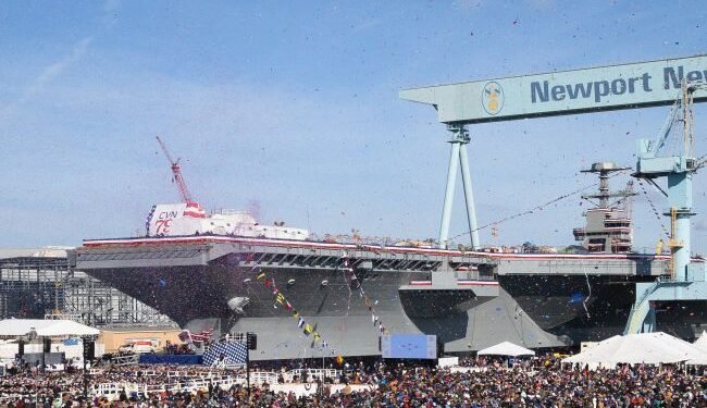 HII Christens United States Navy’s Newbuild Nuclear-Powered Aircraft-Carrier ‘John F. Kennedy’