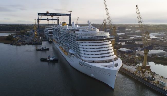 Photos: Meyer Turku Delivers First LNG-Powered Cruise Ship ‘Costa Smeralda’