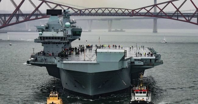 GE’s Electric Propulsion Powered Royal Navy Aircraft Carrier Successfully Completes Sea Trials