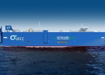 UECC Holds Steel Cutting For World’s First Battery Hybrid LNG Powered PCTC