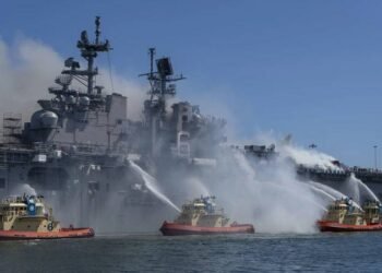 US Navy Sailor Charged in Fire Aboard USS Bonhomme Richard