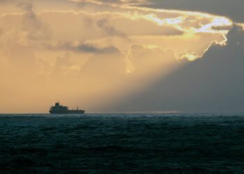 tanker at sea
