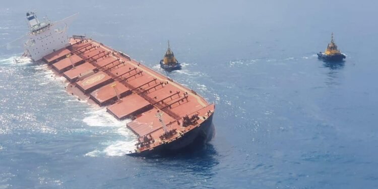Giant VLOC Aground Off Brazil