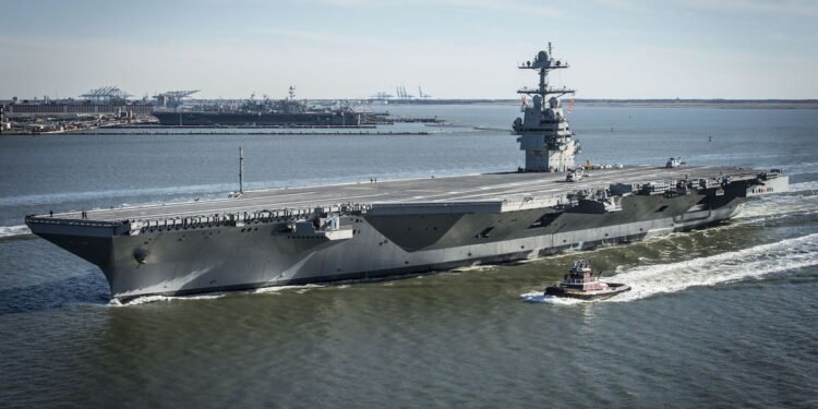 Clogging Toilets on Ford-Class Aircraft Carriers Illustrate Navy Cost Overruns