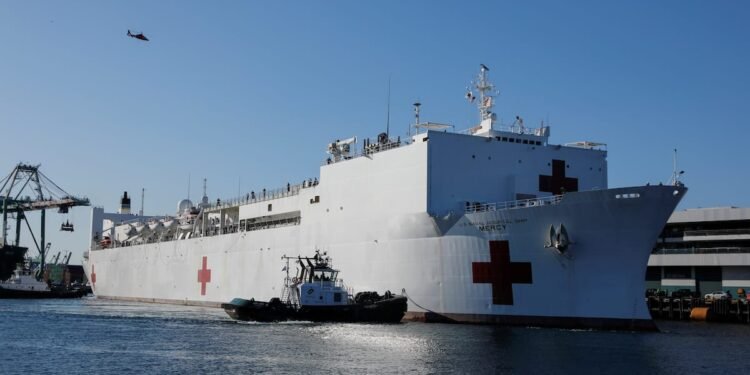 USNS Mercy Arrives in Los Angeles