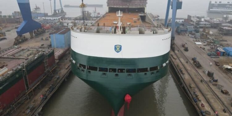 Finnlines Celebrates Launch & Keel Laying Of Its Hybrid Ro-Ro Vessels