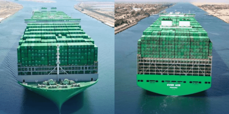 Captain Of Evergreen S Mega Container Ship Felicitated After Vessel Transits Suez Canal