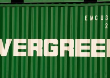 evergreen shipping container