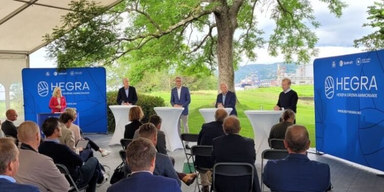 Aker, Yara And Statkraft Establish HEGRA To Enable Large-Scale Green Ammonia Production
