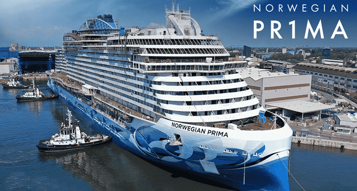 Watch: NCL’s First Prima-Class Cruise Ship ‘Norwegian Prima’ Floats Out At Fincantieri Shipyard