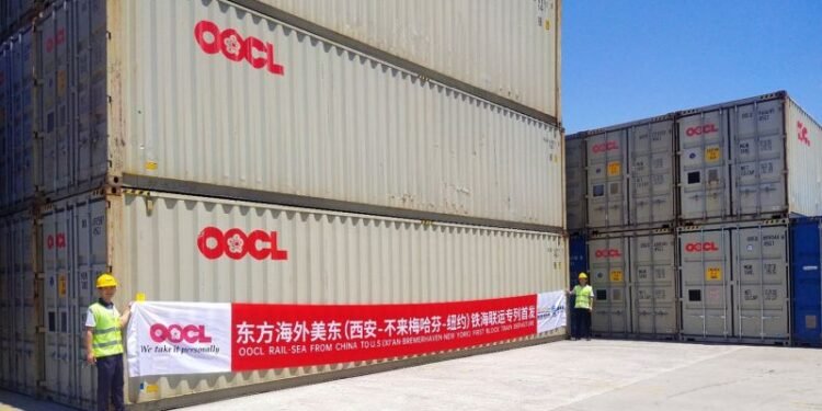 OOCL To Launch First Of Its Kind Rail-Sea Service From China To United States East Coast