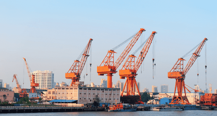 Vessels Restart Docking At Container Terminal In Ningbo, China After A Temporary Shutdown