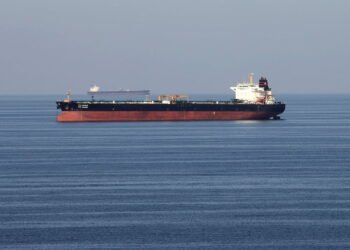 FILE PHOTO: Oil tankers pass through the Strait of Hormuz