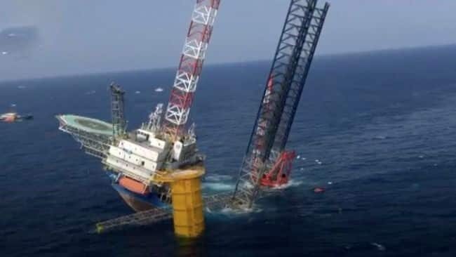 Video: 4 Missing After Wind Farm Installation Vessel Capsizes Off Chinese Coast Video: 4 Missing After Wind Farm Installation Vessel Capsizes Off Chinese Coast