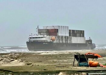 Cargo Vessel Beached In Karachi Due To Harsh Weather, Stuck After Losing Anchors
