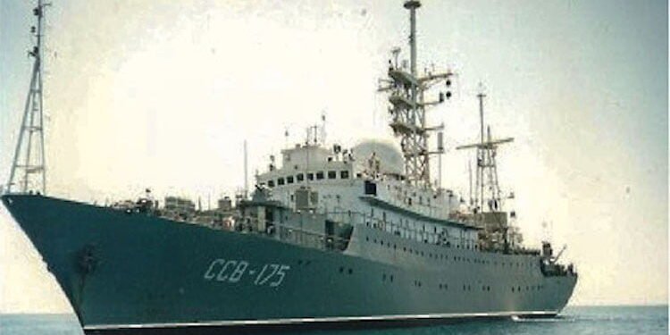 Coast Guard: Russian Spy Ship Operating in ‘Unsafe Manner’ Off Southeastern United States Viktor Leonov russian intelligence ship