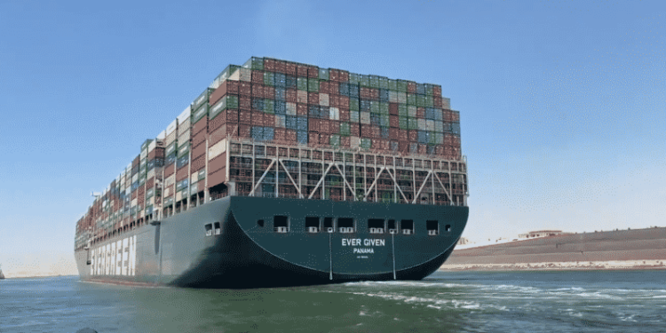 Container Ship MV Ever Given Finally Departs From Egyptian Waters