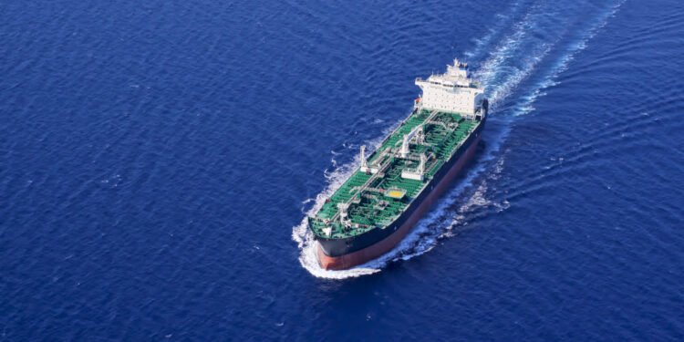 oil tanker at sea