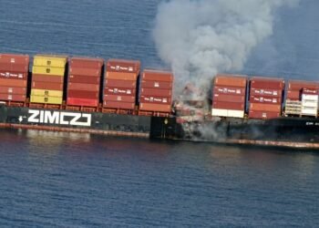 Watch: 16 Crew Members Evacuated After Cargo Ship Emits Toxic Gas Near Vancouver Island