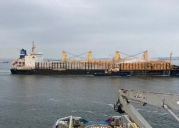bulker with cargo fire arrives in Swedish port