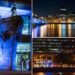 Numerous Buildings, Bridges, Ports, Ships Lit Up Blue For World Maritime Day