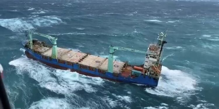 Panama-Flagged Cargo Vessel Runs Aground; Crew Members Abandon The Ship