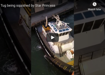 Watch: Tug Has Trouble with Cruise Ship in San Francisco