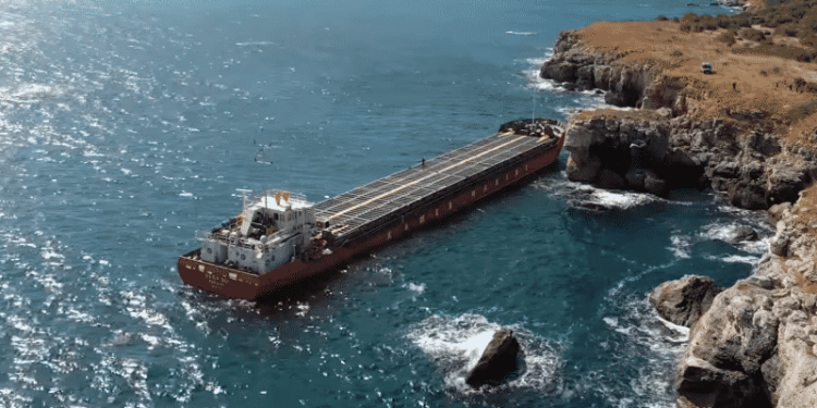 Video: Cargo Ship ‘Vera SU’ Ran Aground; No Form Of Pollution Observed Yet
