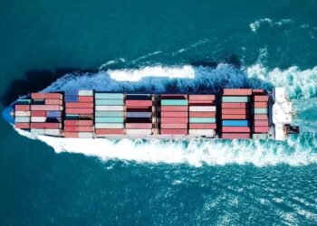 container ship at sea