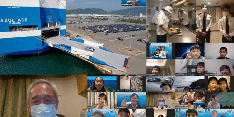 MOL Shows Children Behind The Scenes Of Work On Huge Car Carrier