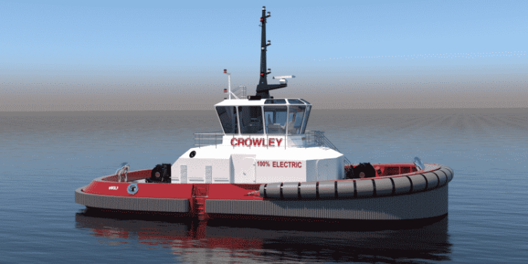 Construction Begins For First All-Electric Ship Assist Tug In The United States