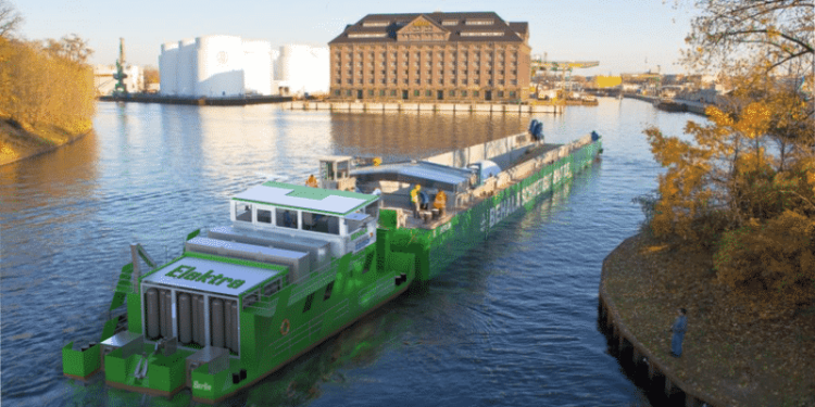 World’s First Emission Free Hydrogen Push Boat “ELEKTRA”