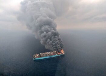 maersk honam fire