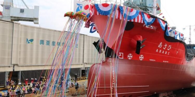 World’s First Zero-Emissions Tanker With Electric Propulsion Launched By Asahi Tanker
