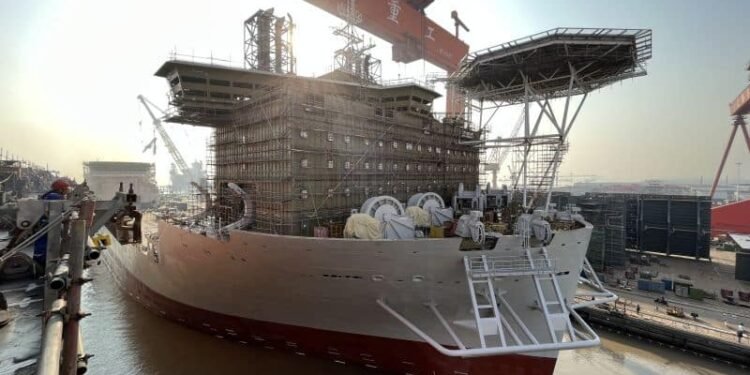 Jan De Nul Launches Its Largest Heavy-Lift Offshore Wind Installation Vessel ‘Les Alizés’