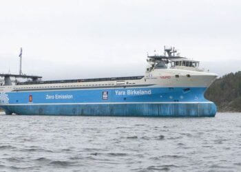 World’s First 100% Electric And Autonomous e-Container Ship ‘Yara Birkeland’ Prepares For Operations