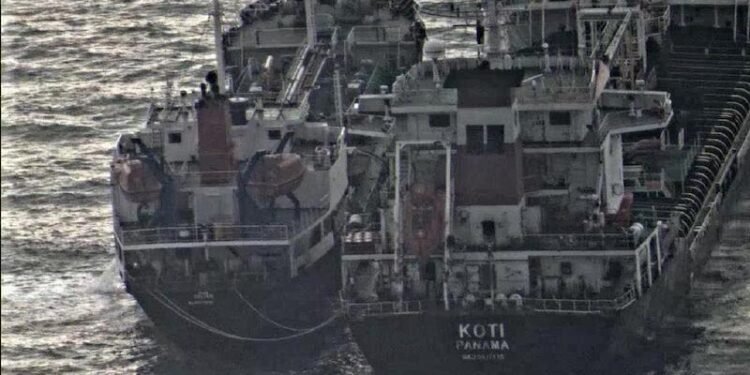 North Korea oil transfers at sea
