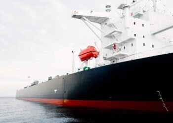 oil tanker at anchor