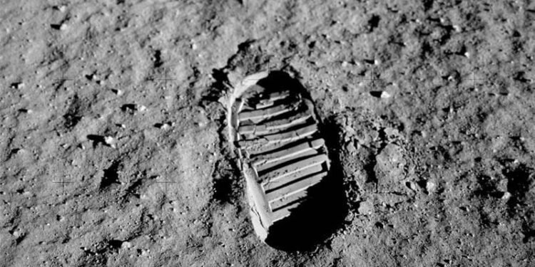 apollo 11 bootprint