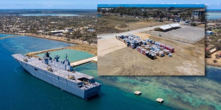 Royal Australian Navy Delivers Supplies Contactlessly To Tonga With 23 COVID Infected Crew Members