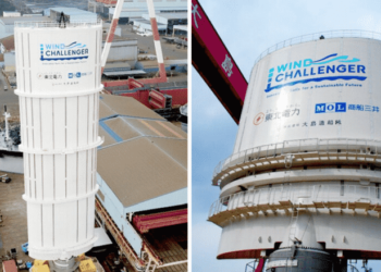 MOL JV Completes Hard Sail For ‘Wind Challenger Project’; Installation Underway On Large-Scale Vessel